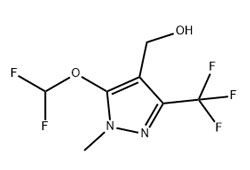 5-Difluoro Methoxy group -4-hydroxymethyl-1-methyl-3-trifluoromethyl-1H-pyrazole
